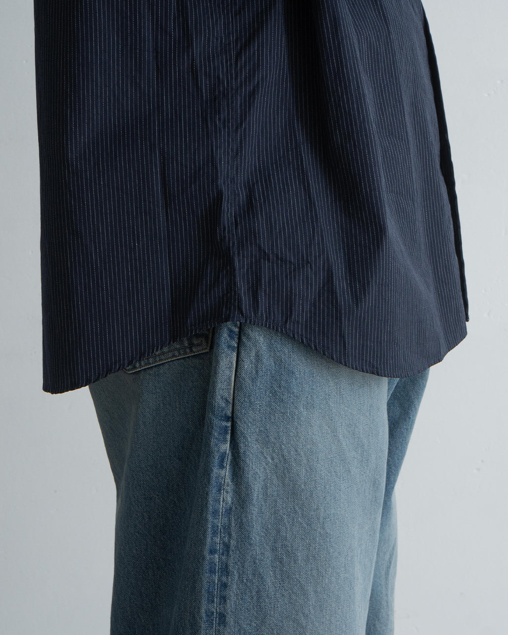 ロールアップシャツ ピンストライプ ROLL UP PIN STRIPE SHIRT PC-016-2757