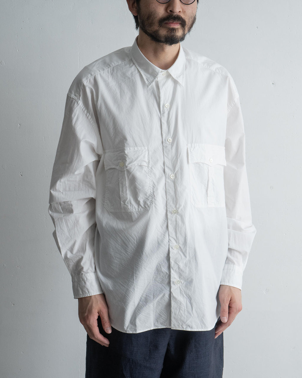 ロールアップシャツ 長袖シャツ コットン ROLL UP COTTON SHIRT PC-016-3359