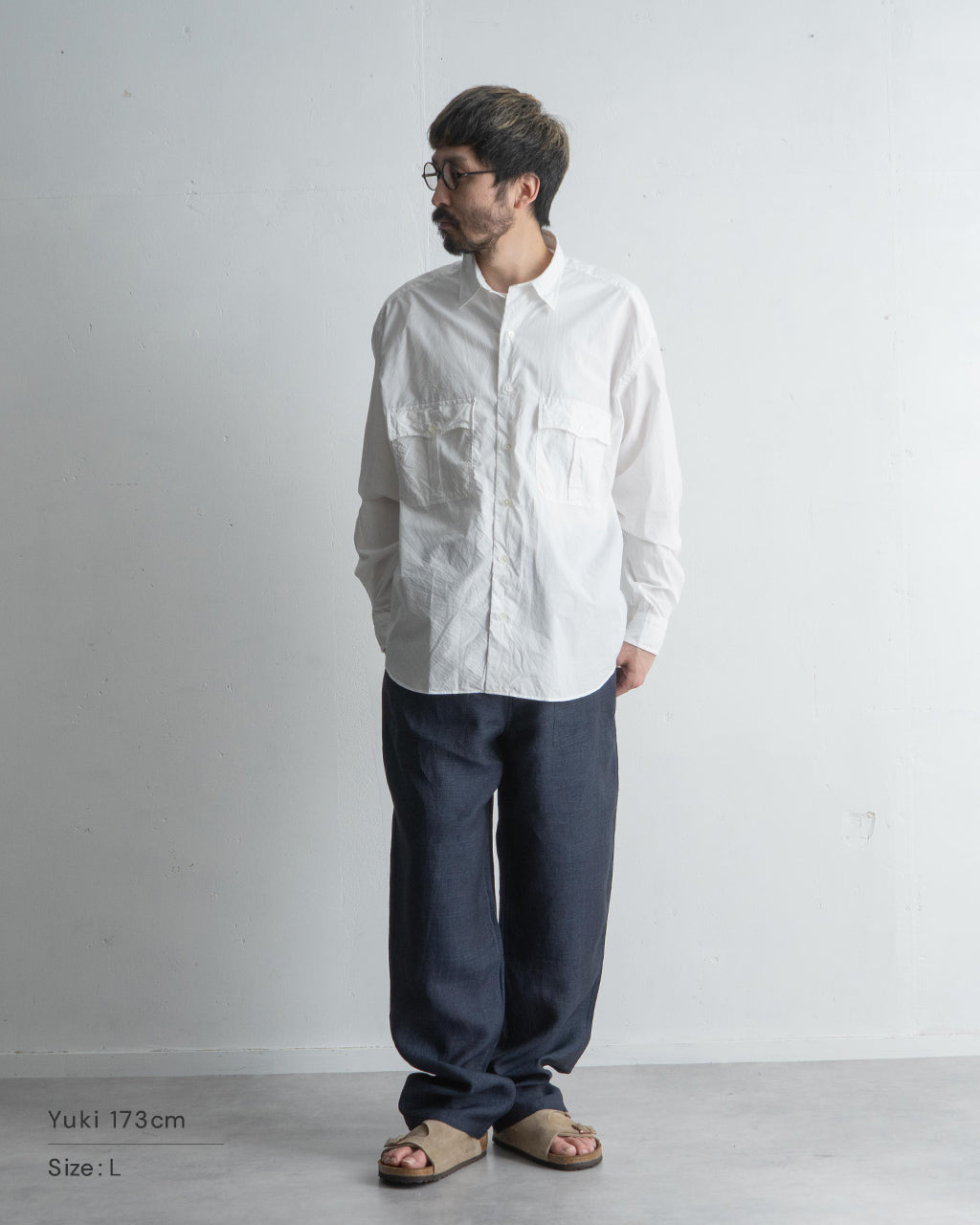 ロールアップシャツ 長袖シャツ コットン ROLL UP COTTON SHIRT PC-016-3359