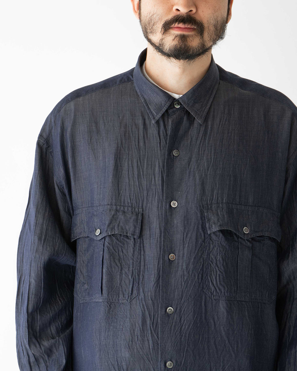 PORTER CLASSIC ポータークラシック 長袖シャツ キュプラ ロールアップシャツ ROLL UP SOFT CUPRO SHIRT PC-016-3360【送料無料】