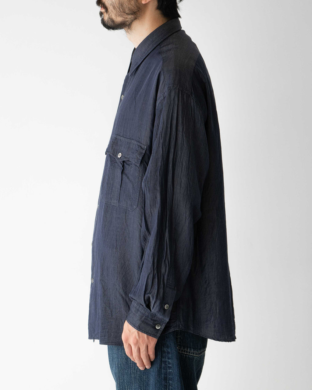 PORTER CLASSIC ポータークラシック 長袖シャツ キュプラ ロールアップシャツ ROLL UP SOFT CUPRO SHIRT PC-016-3360【送料無料】