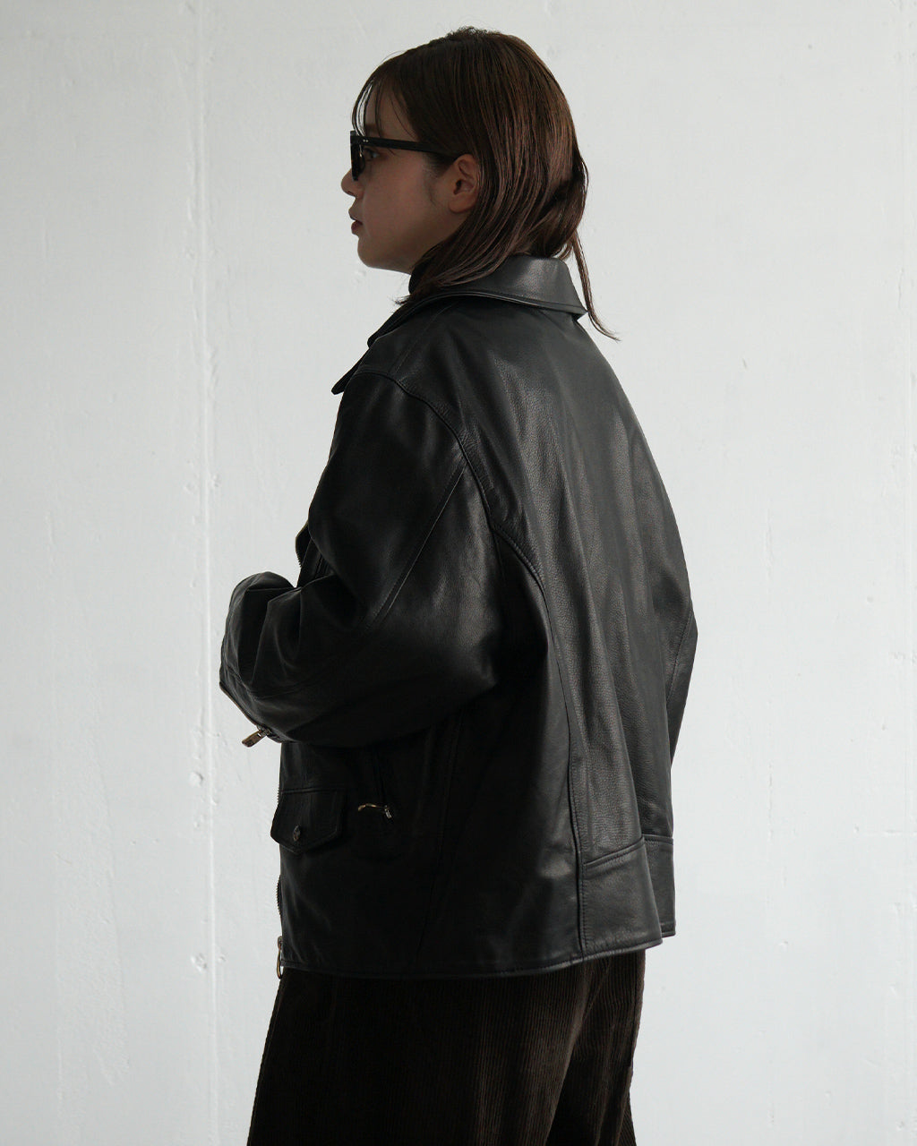 ピーシー レザー ライダース ジャケット ダブル PC RIDERS JACKET W/LOVE & PEACE SILVER レザー 牛革 PC-017-1962