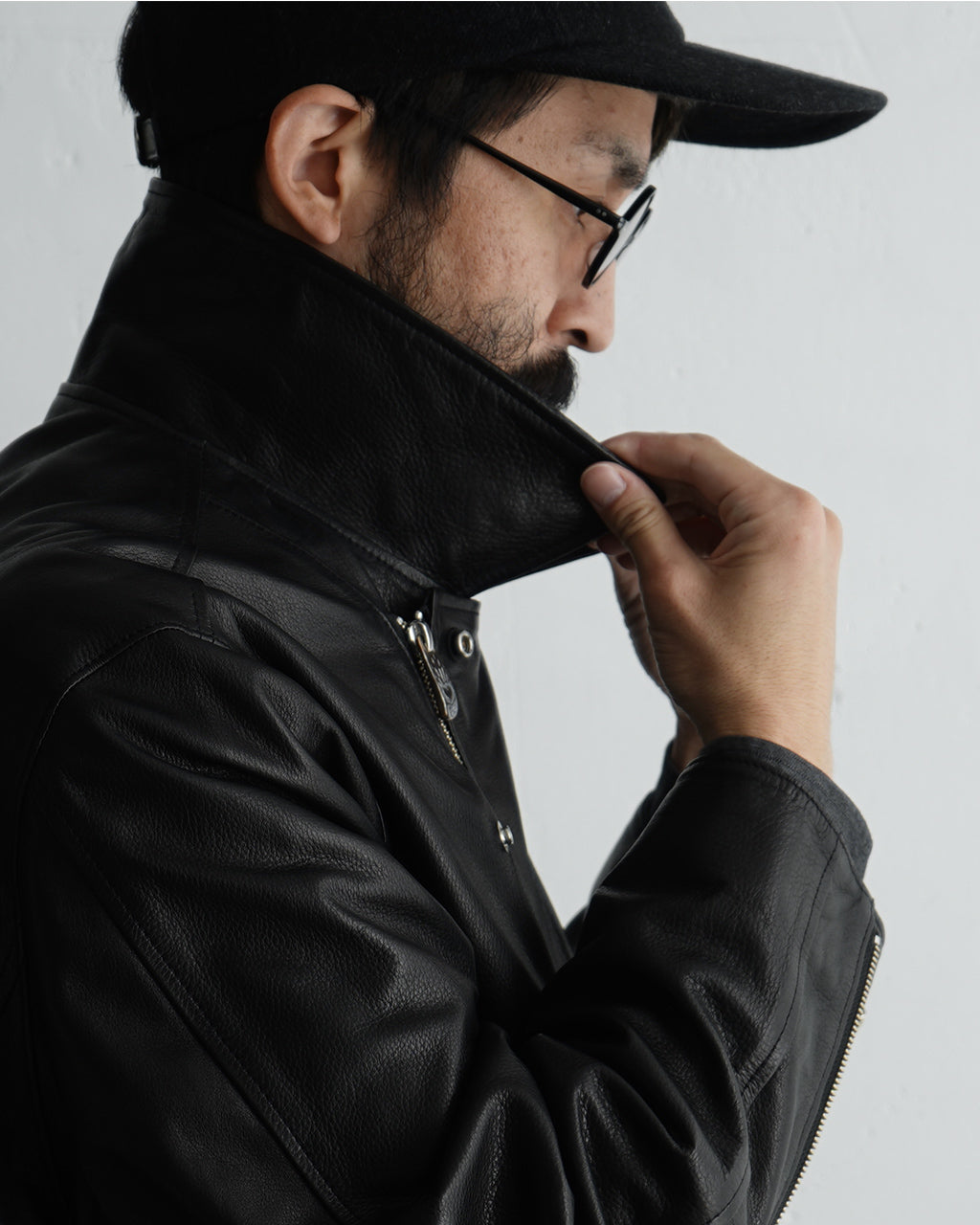 ピーシー レザー ライダース ジャケット ダブル PC RIDERS JACKET W/LOVE & PEACE SILVER レザー 牛革 PC-017-1962