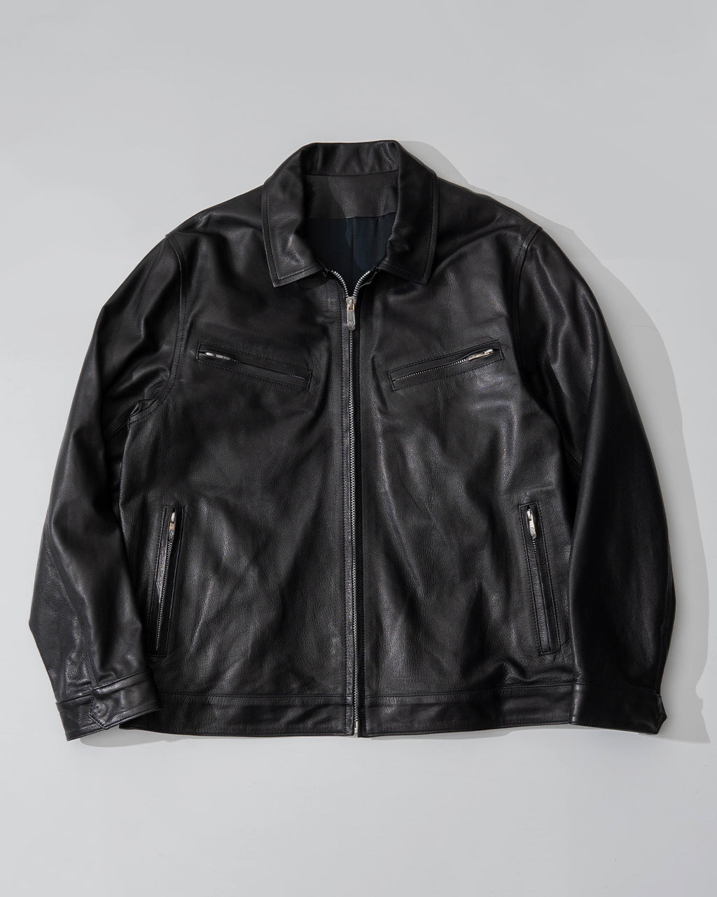 ピーシー シングル ライダース ジャケット ウィズ ラブ アンド ピース シルバー PC SINGLE RIDERS JACKET W LOVE & PEACE SILVER レザー 牛革 PC-017-2413