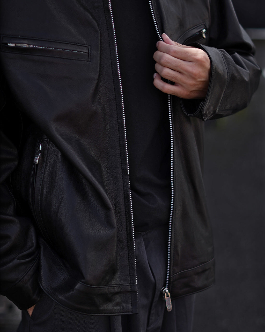 ピーシー シングル ライダース ジャケット ウィズ ラブ アンド ピース シルバー PC SINGLE RIDERS JACKET W LOVE & PEACE SILVER レザー 牛革 PC-017-2413