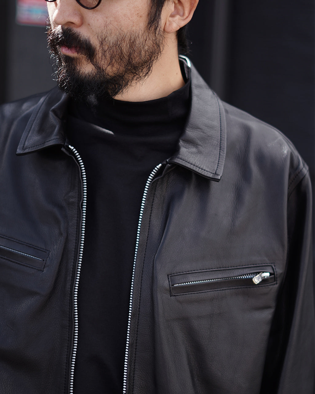 ピーシー シングル ライダース ジャケット ウィズ ラブ アンド ピース シルバー PC SINGLE RIDERS JACKET W LOVE & PEACE SILVER レザー 牛革 PC-017-2413