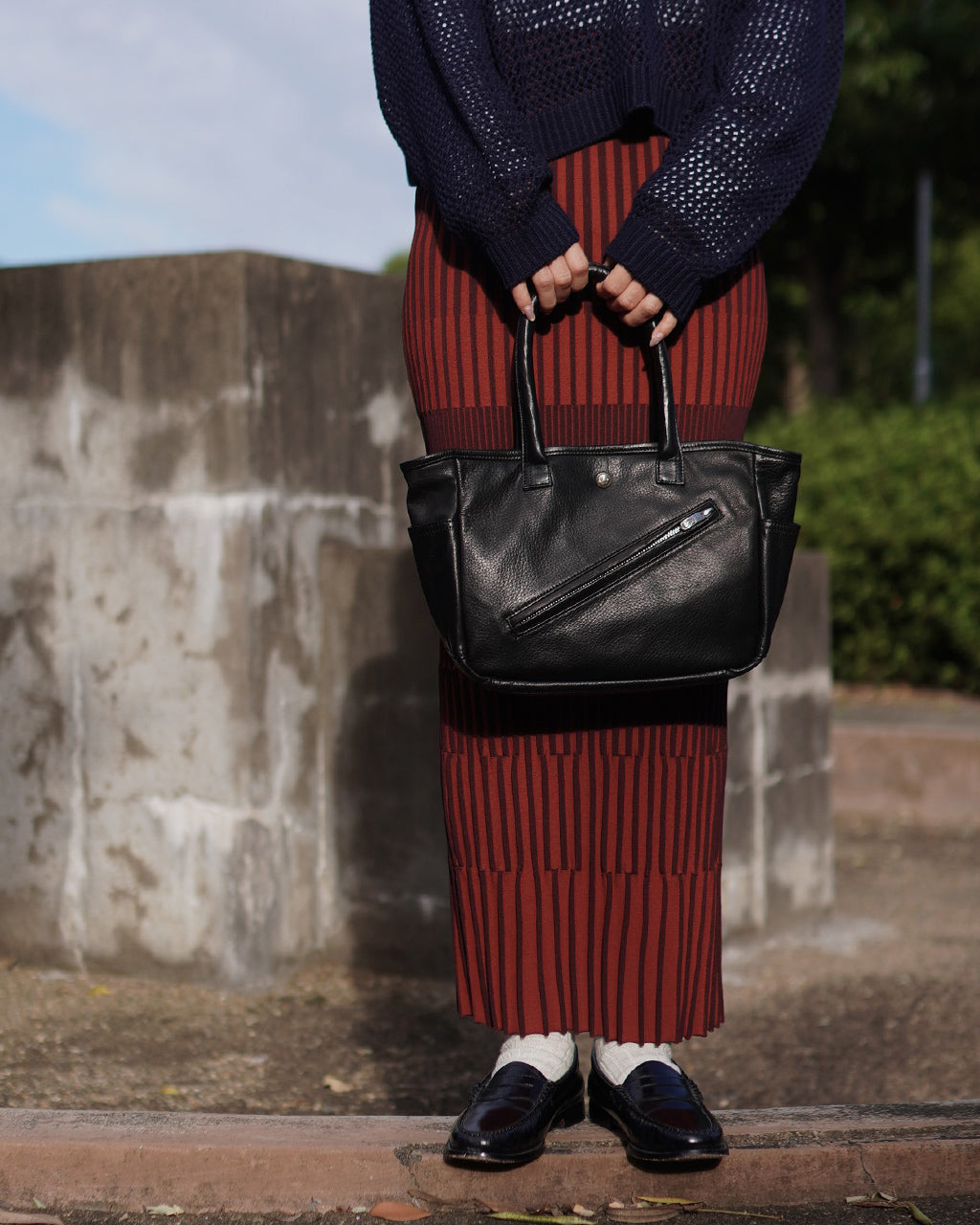 PC RIDERS LEATHER TOTE BAG S PC-017-3696