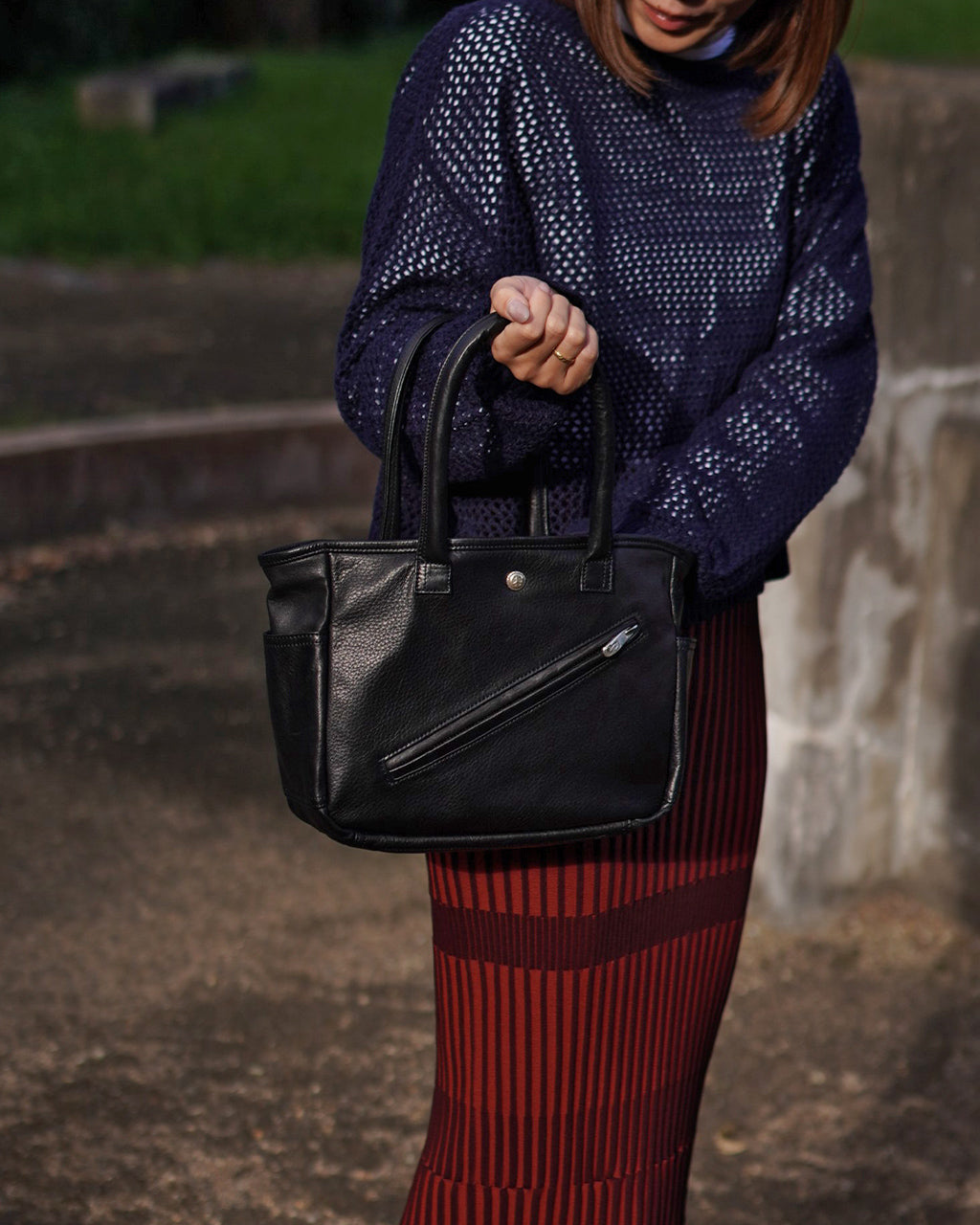 PC RIDERS LEATHER TOTE BAG S PC-017-3696