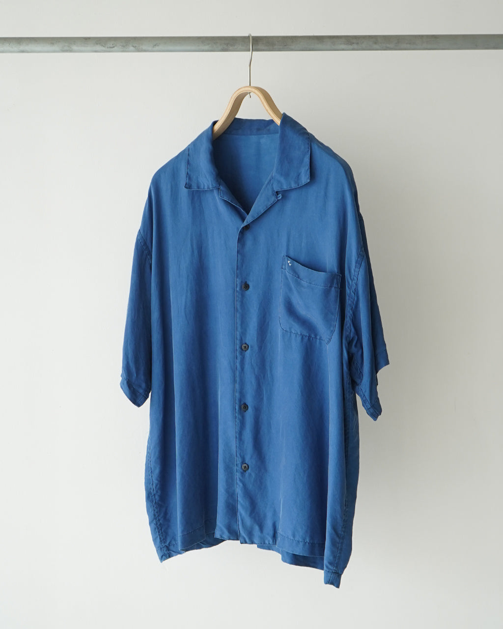 PORTER CLASSIC ポータークラシック オープンカラーシャツ 開襟 半袖 シルク H/W INDIGO SILK SHIRT PC-024-3337【送料無料】