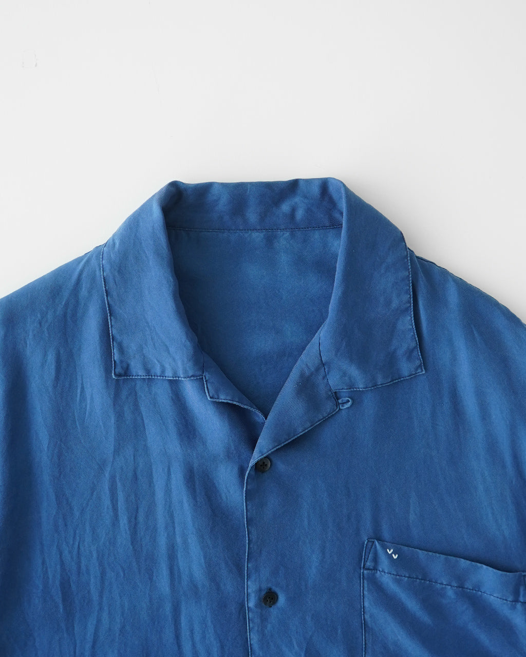 PORTER CLASSIC ポータークラシック オープンカラーシャツ 開襟 半袖 シルク H/W INDIGO SILK SHIRT PC-024-3337【送料無料】