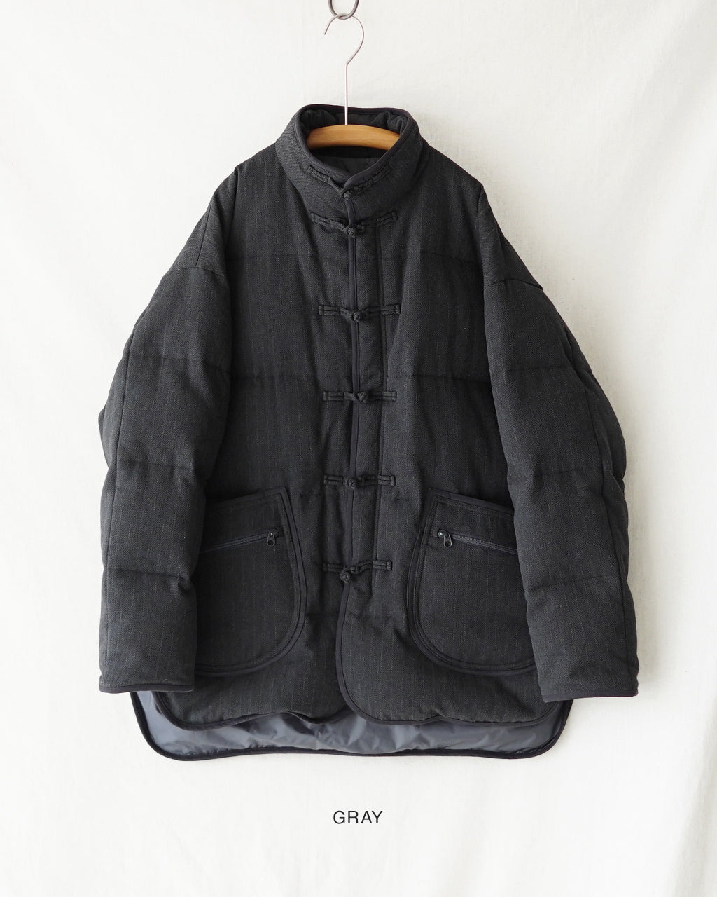 PIN STRIPE CHINESE DOWN JACKET PC-031-3606