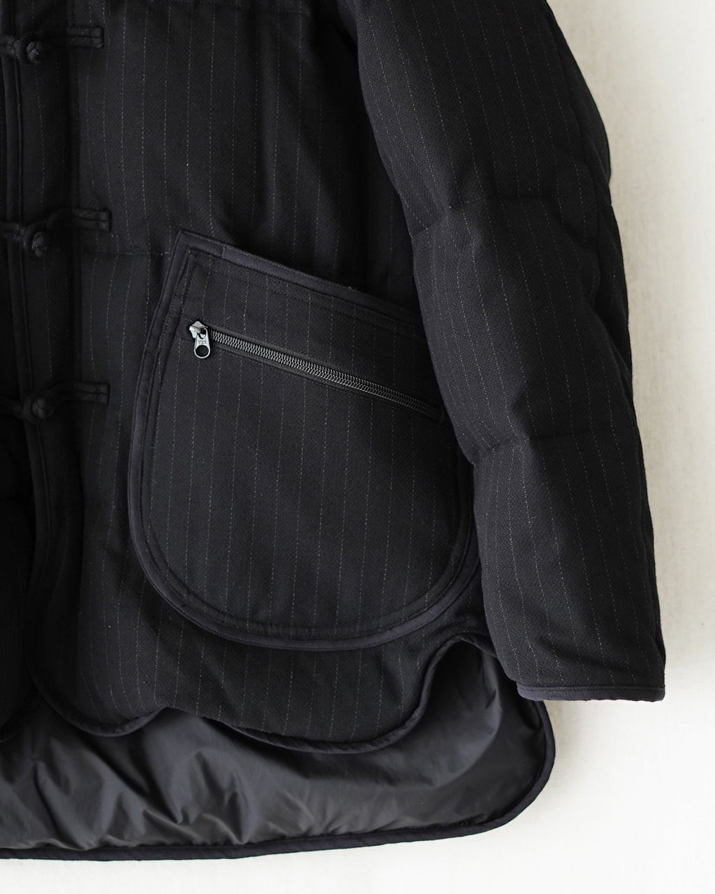 PIN STRIPE CHINESE DOWN JACKET PC-031-3606