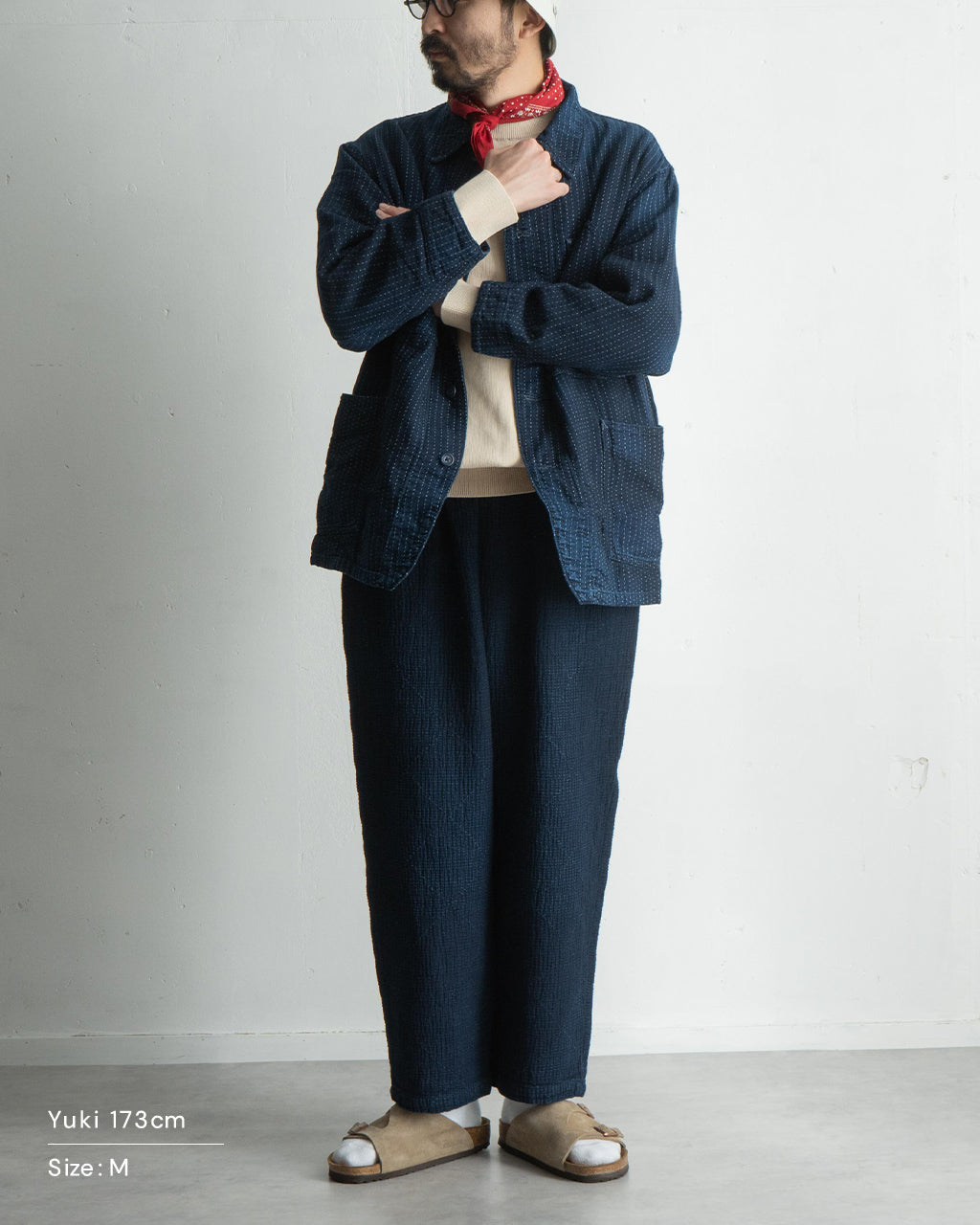 イージーパンツ 刺し子 ボトムス NEW SASHIKO LIGHT PEACE PANTS PC-059-3183 【正規取扱店】