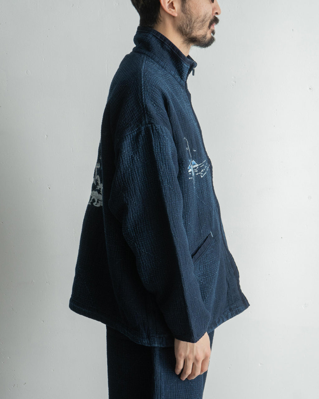 ジップアップジャケット アウター NEW SASHIKO LIGHT OLD HAWAII ZIP UP JACKET PC-059-3186