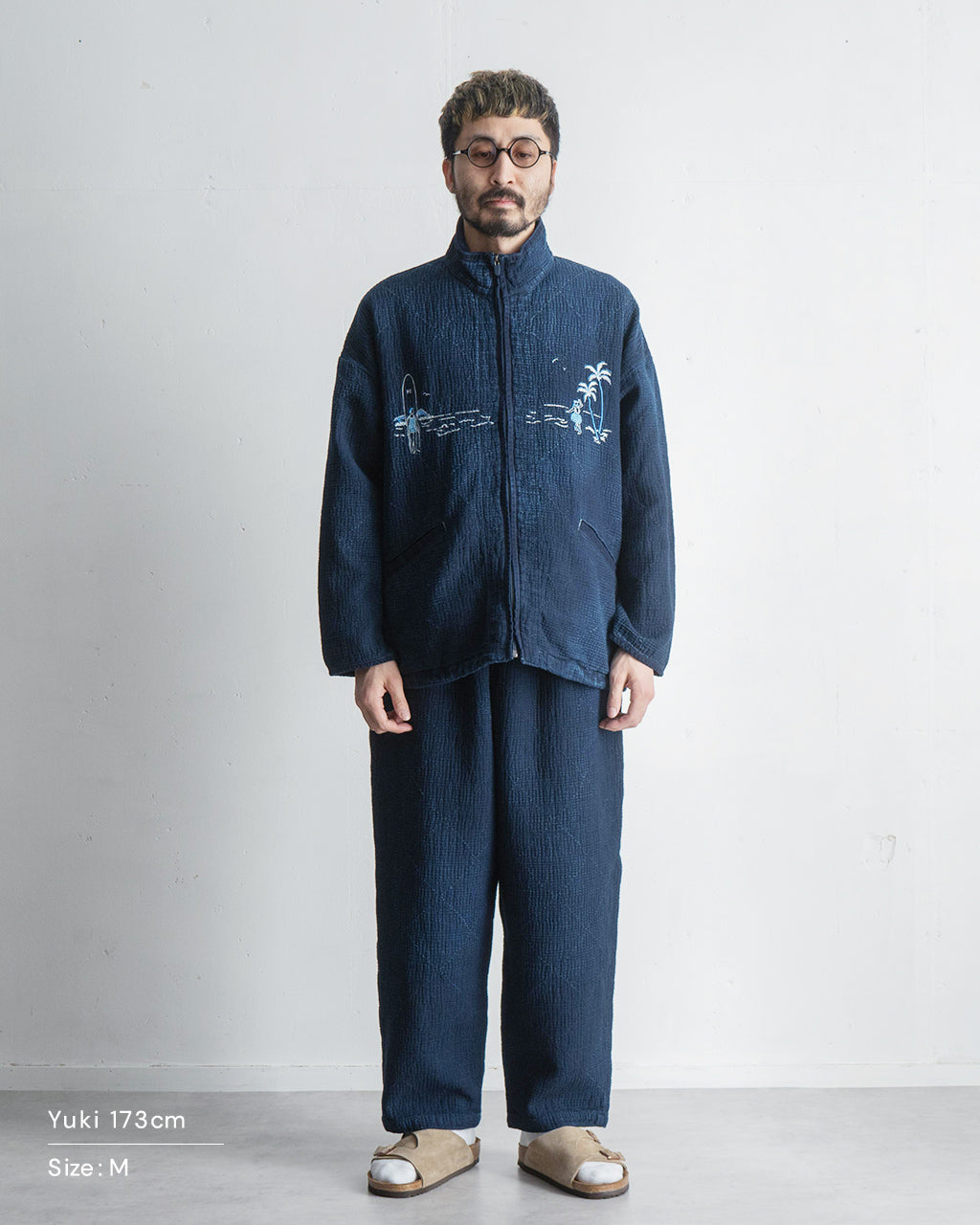 ジップアップジャケット アウター NEW SASHIKO LIGHT OLD HAWAII ZIP UP JACKET PC-059-3186