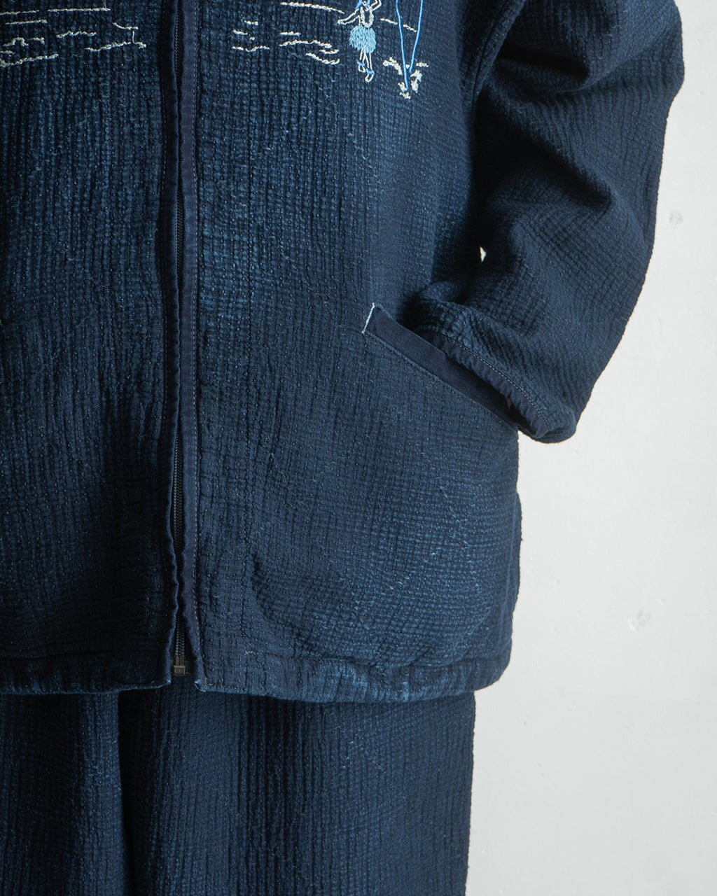 ジップアップジャケット アウター NEW SASHIKO LIGHT OLD HAWAII ZIP UP JACKET PC-059-3186