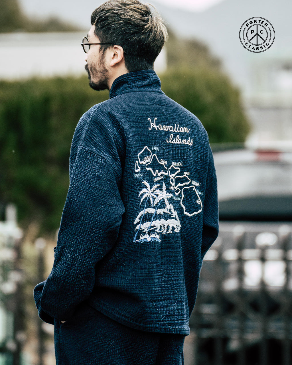 ジップアップジャケット アウター NEW SASHIKO LIGHT OLD HAWAII ZIP UP JACKET PC-059-3186