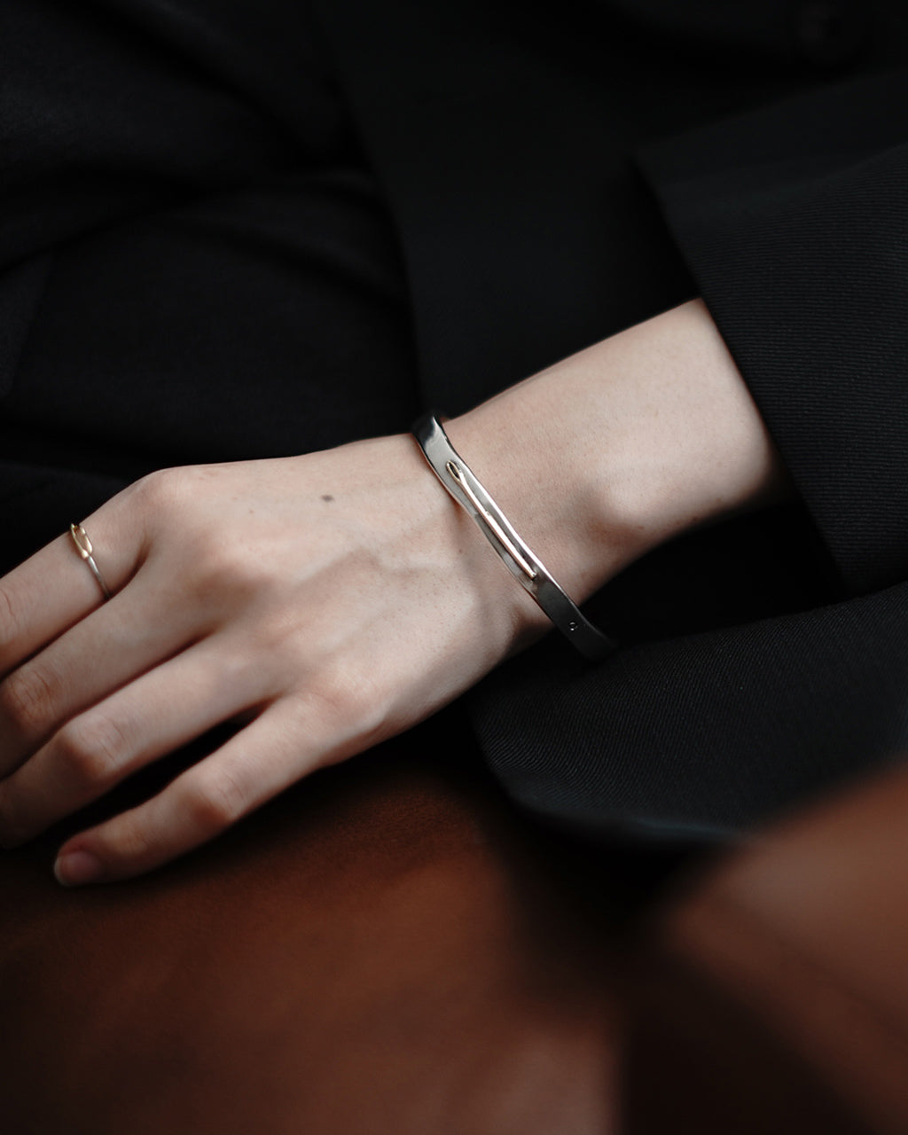 NEEDLE BANGLE 18K GOLD×SILVER925 PC-011-1121
