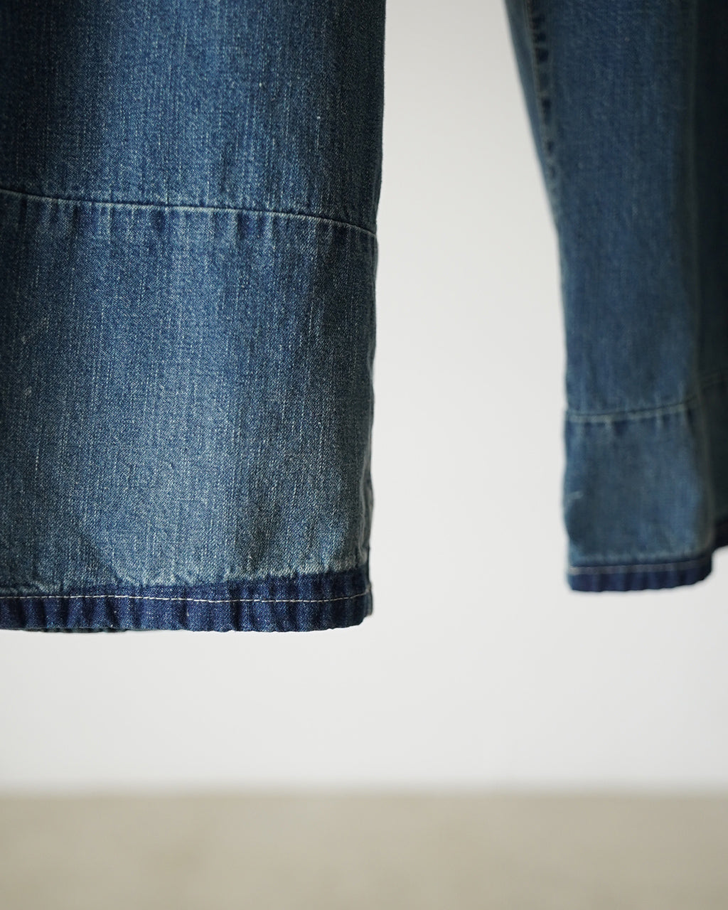 PORTER CLASSIC BREAKFAST DENIM FATTY PANTS PC-005-3850 デニム ワイドテーパードパンツ ブルー|Crouka(クローカ)