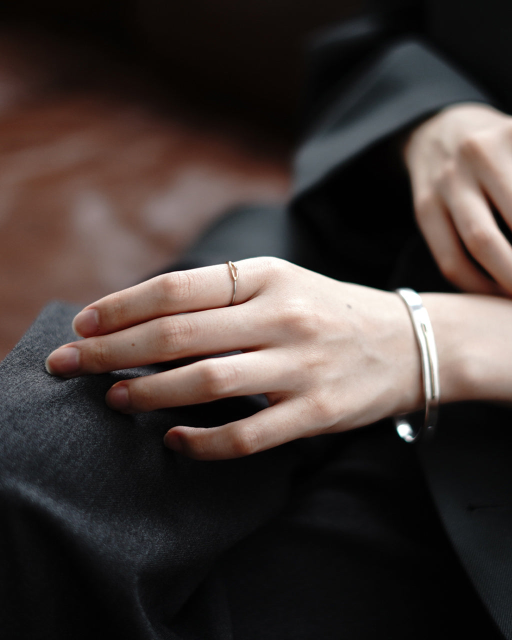 NEEDLE RING 18K GOLD×SILVER925 PC-011-1483