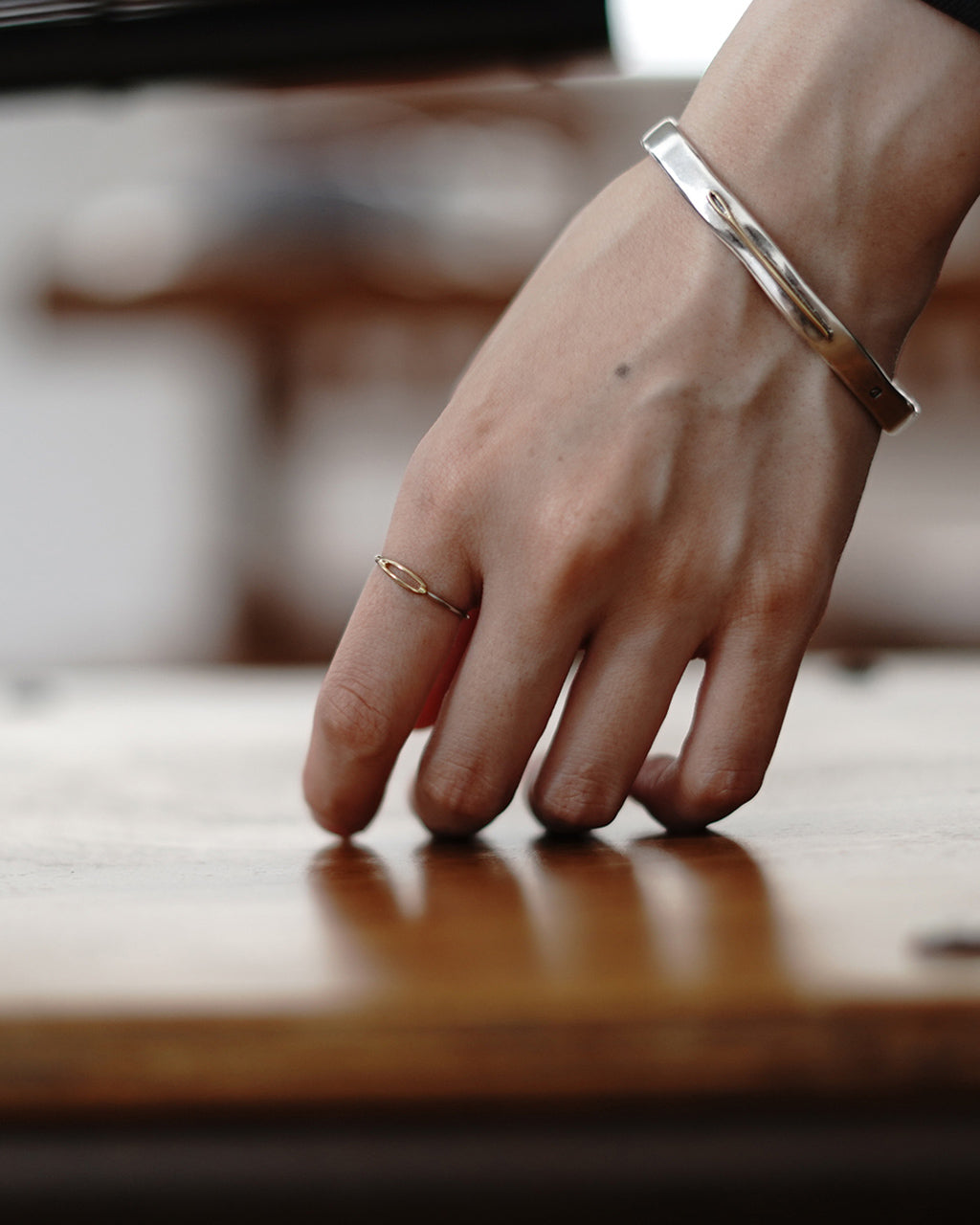 NEEDLE RING 18K GOLD×SILVER925 PC-011-1483