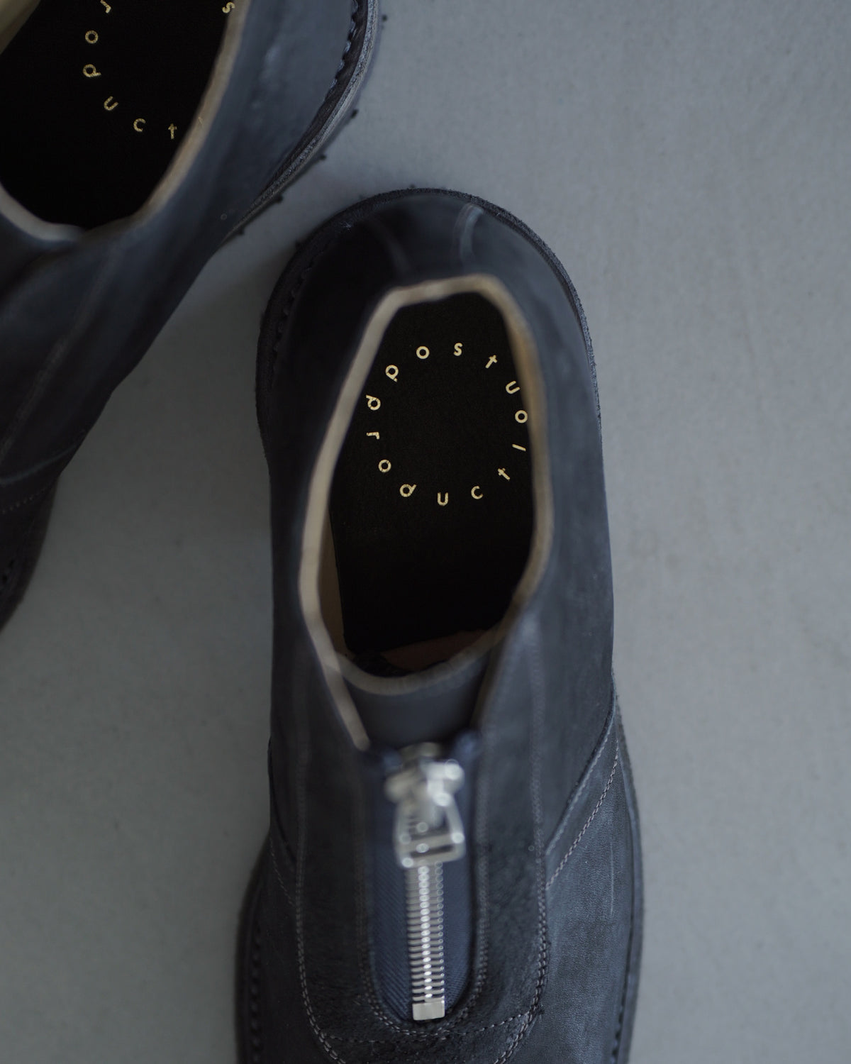 Box Toe Center Zip - Horse Nuback
