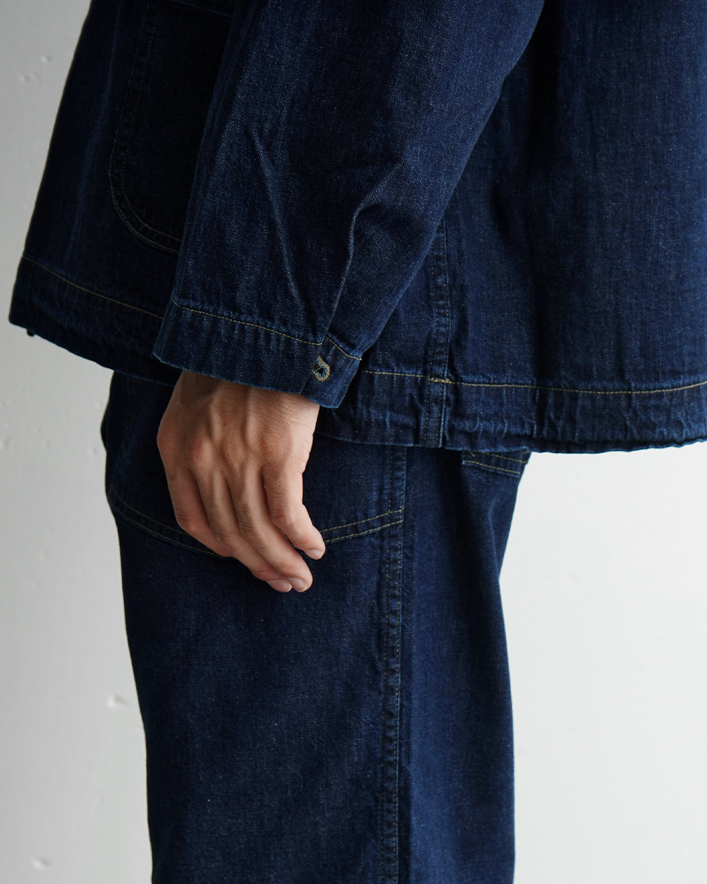【SALE!30%OFF】POSTOVERALLS ポストオーバーオールズ ネイビー パーカー NAVY PARKA ブルー デニム 1105【送料無料】