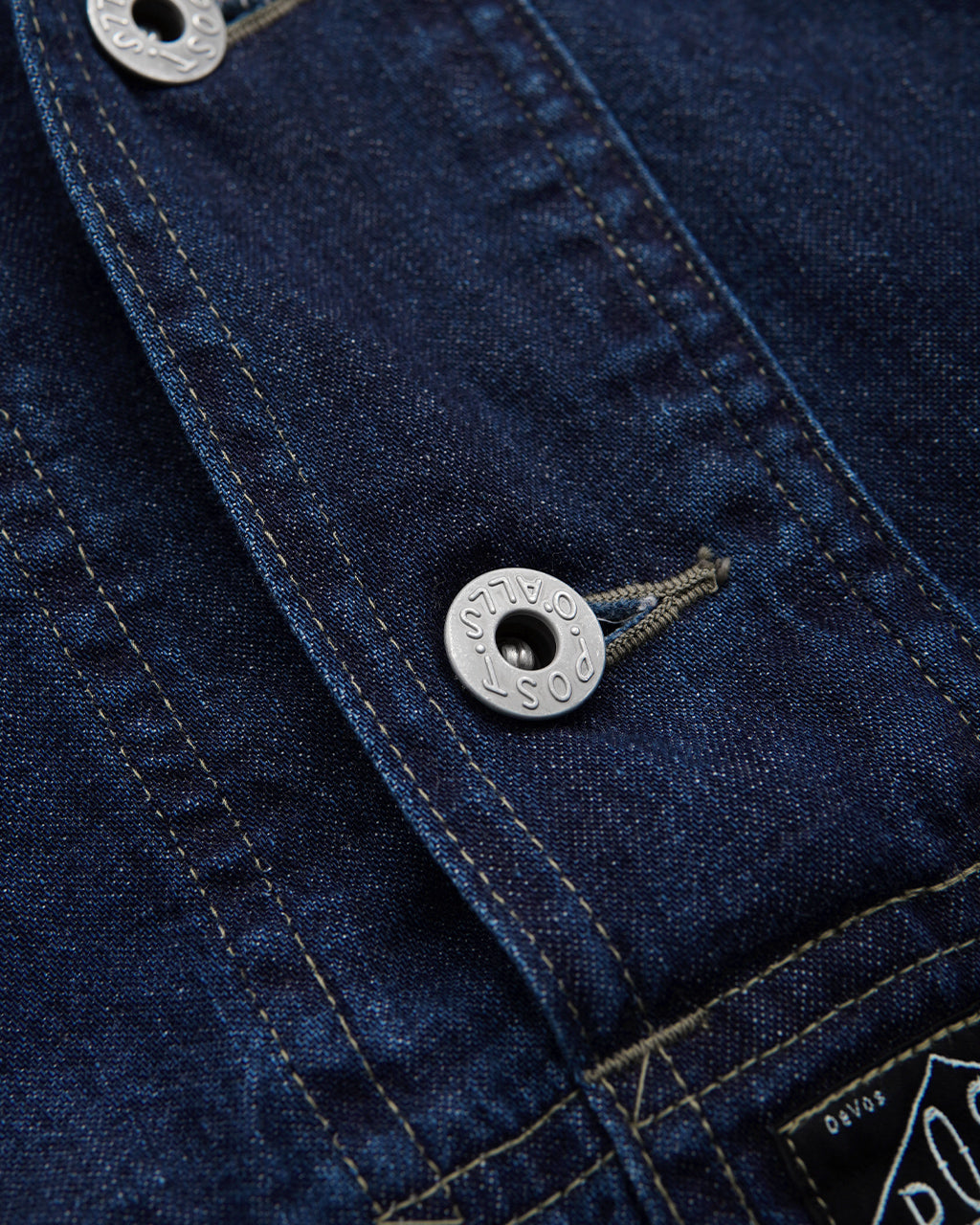 【SALE!30%OFF】POSTOVERALLS ポストオーバーオールズ ネイビー パーカー NAVY PARKA ブルー デニム 1105【送料無料】