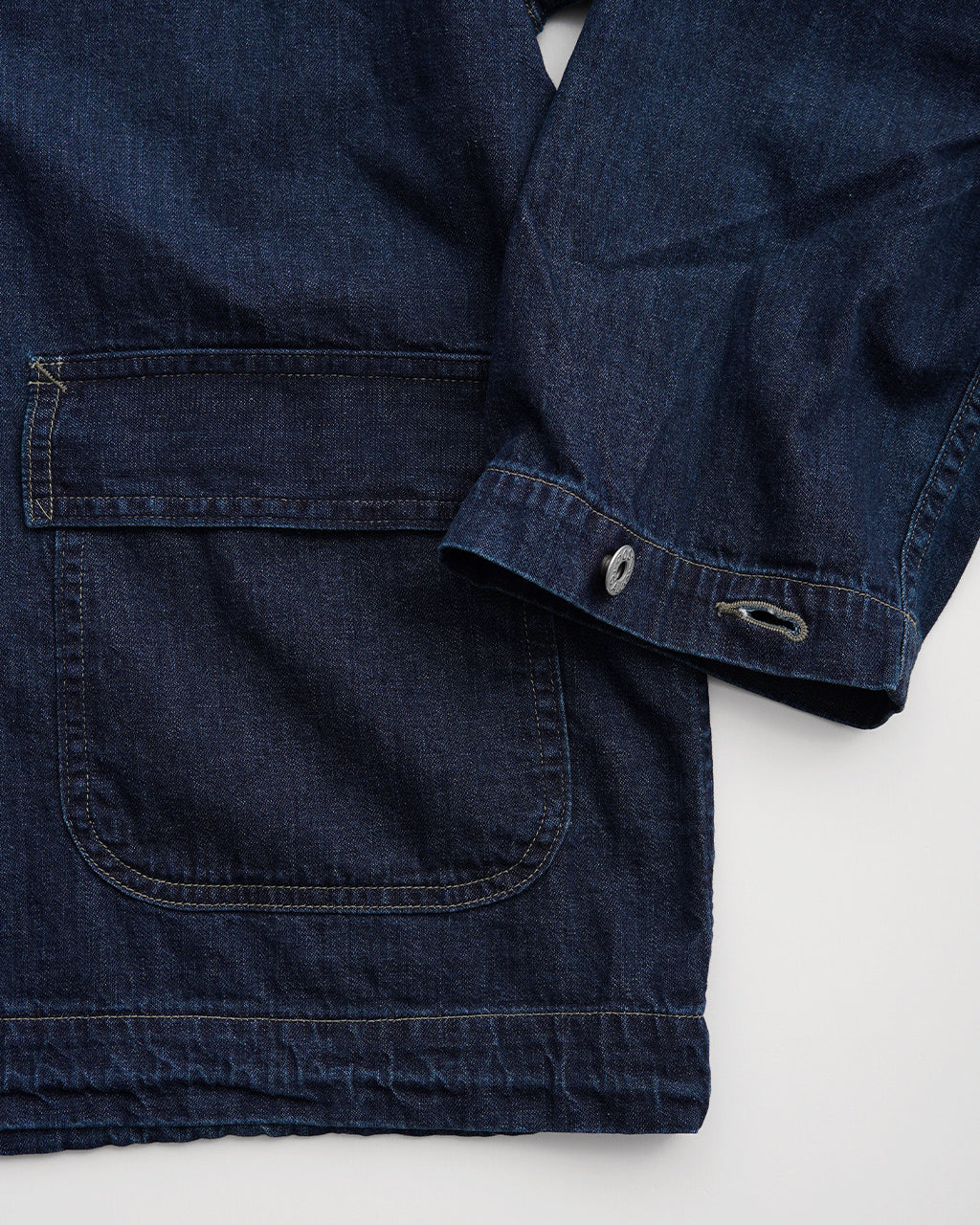 【SALE!30%OFF】POSTOVERALLS ポストオーバーオールズ ネイビー パーカー NAVY PARKA ブルー デニム 1105【送料無料】