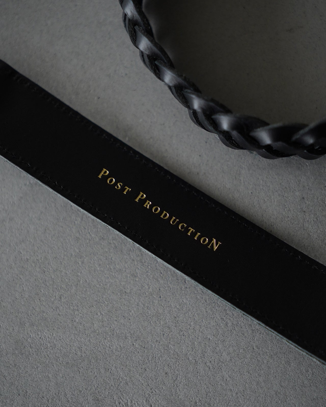 Post Production Mesh-Belt メッシュベルト レザー編み|Crouka(クローカ)