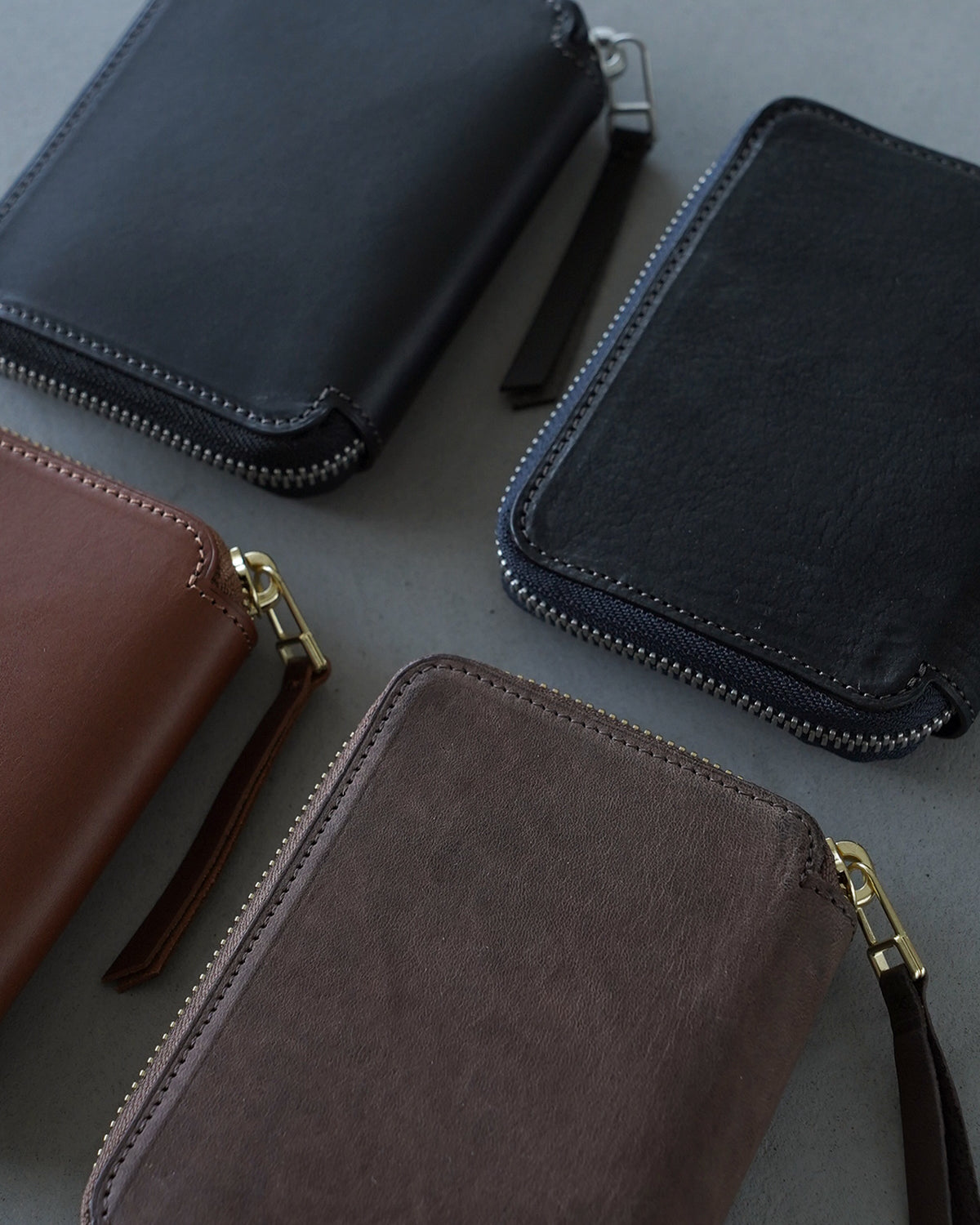 Mid Wallet - Horse Nuback,Vachetta