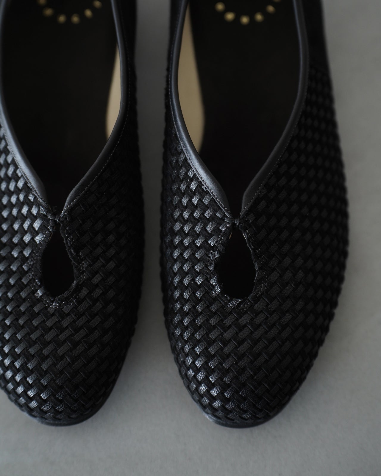 Tear Pumps - "Mesh"Goat Suede