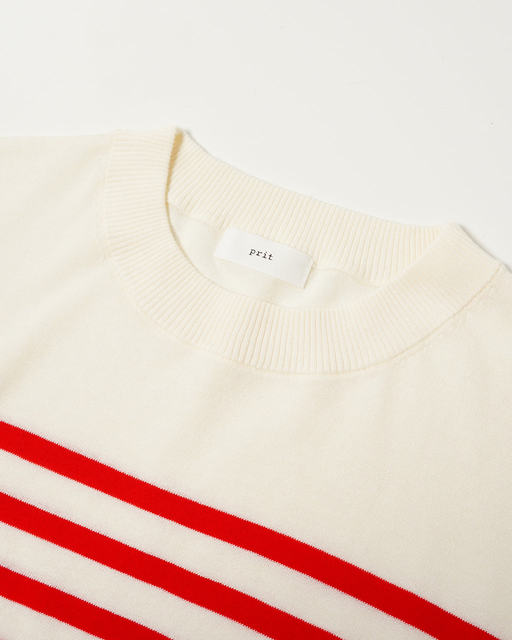 \早得24時間限定ポイント10倍/prit プリット ワイド ロングスリーブ カットソー 40/2ハイツイストコットン 16G 天竺編み 長袖 ボーダー クルー ワイド P915108【送料無料】