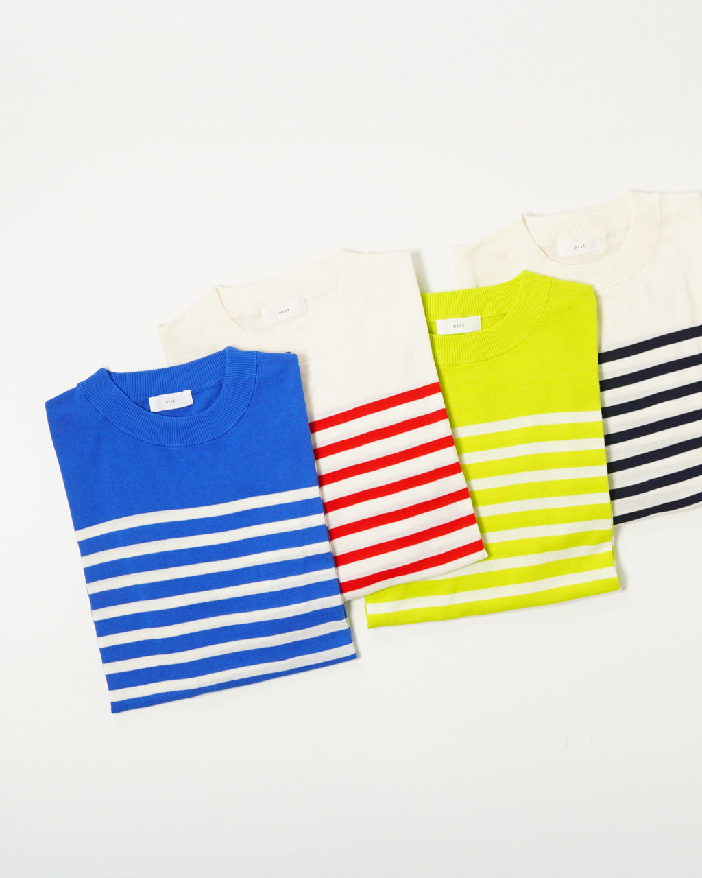 \早得24時間限定ポイント10倍/prit プリット ワイド ロングスリーブ カットソー 40/2ハイツイストコットン 16G 天竺編み 長袖 ボーダー クルー ワイド P915108【送料無料】