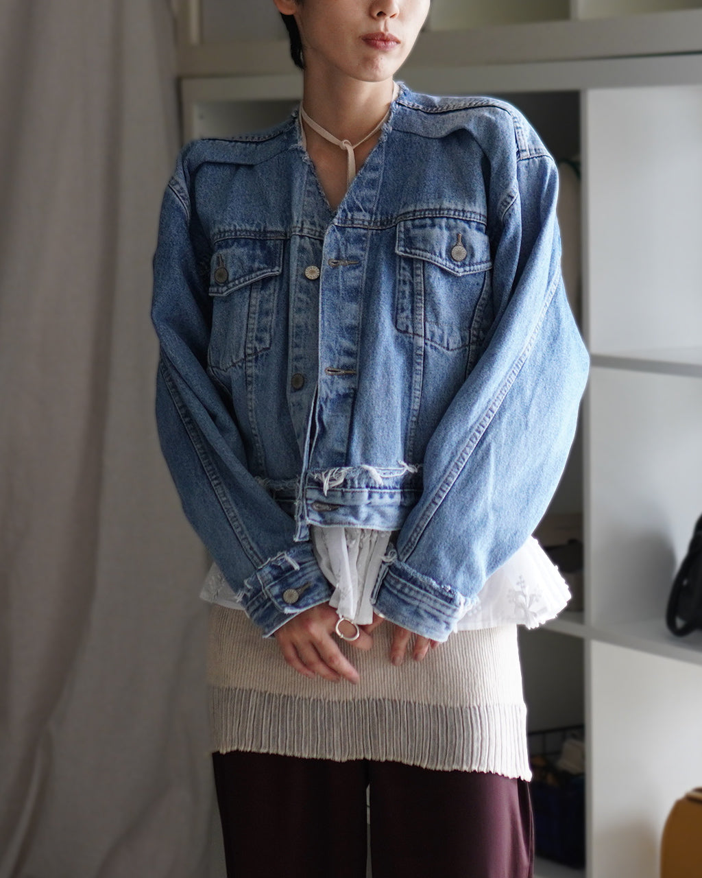 QUIITO TENT VNECK JACKET Q25A-J055