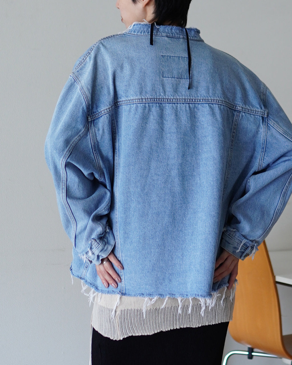 QUIITO ZIP BIG DENIM JACKET Q25A-J056