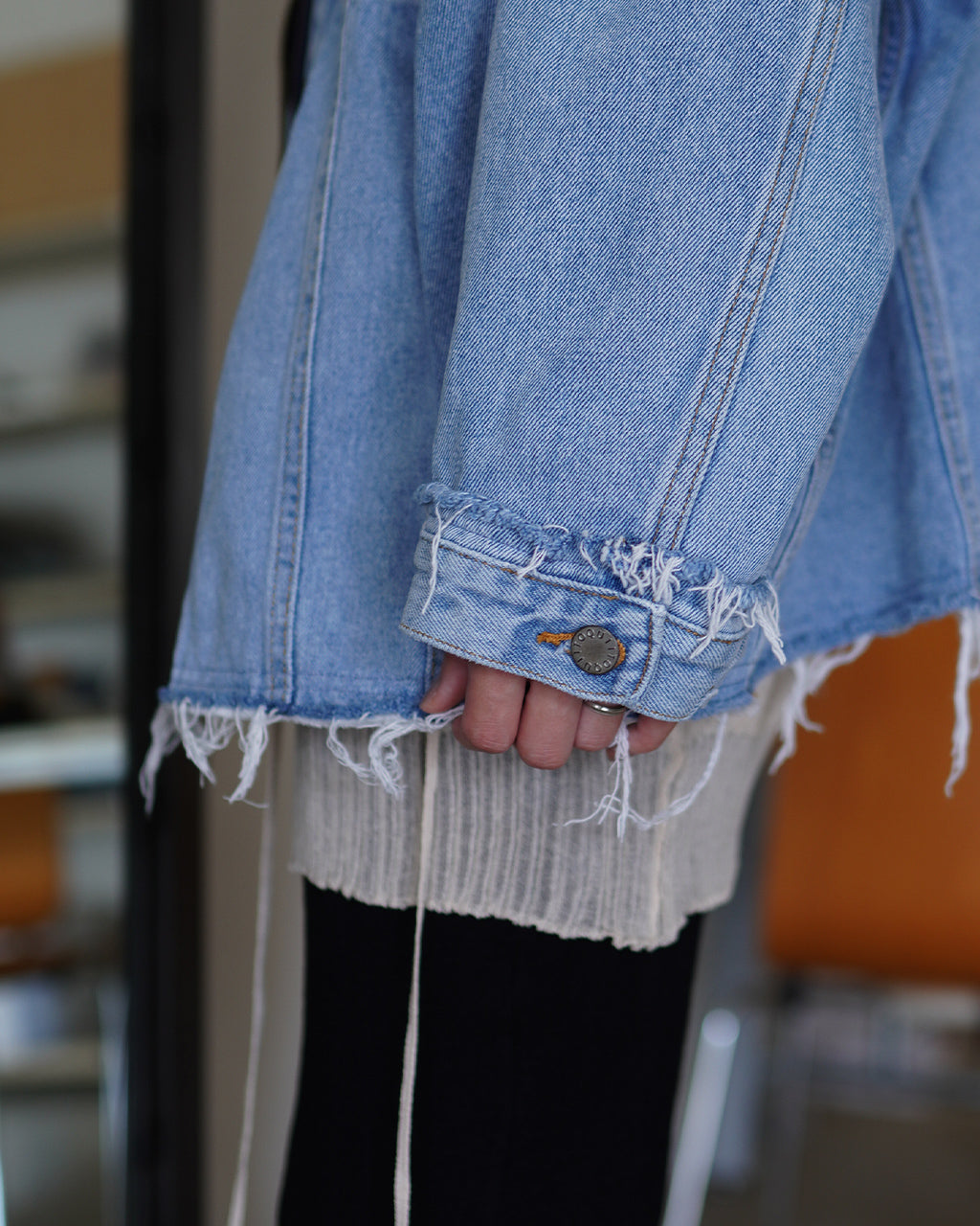 QUIITO ZIP BIG DENIM JACKET Q25A-J056