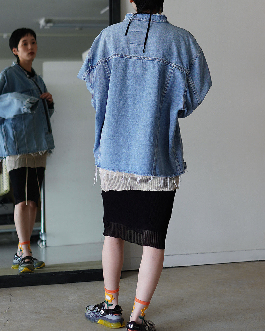 QUIITO ZIP BIG DENIM JACKET Q25A-J056