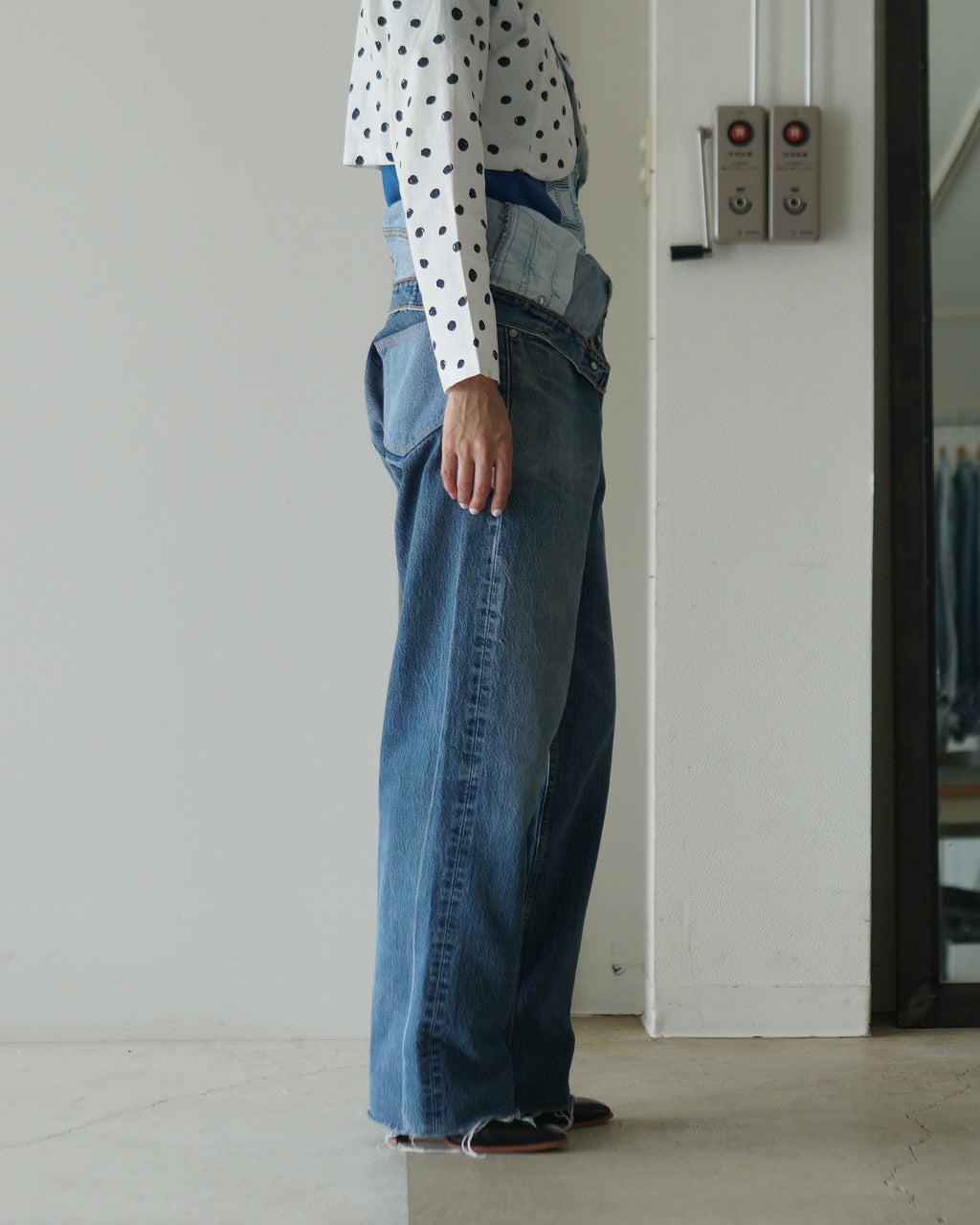 QUIITO W WAIST DENIM PANTS Q25A-T018
