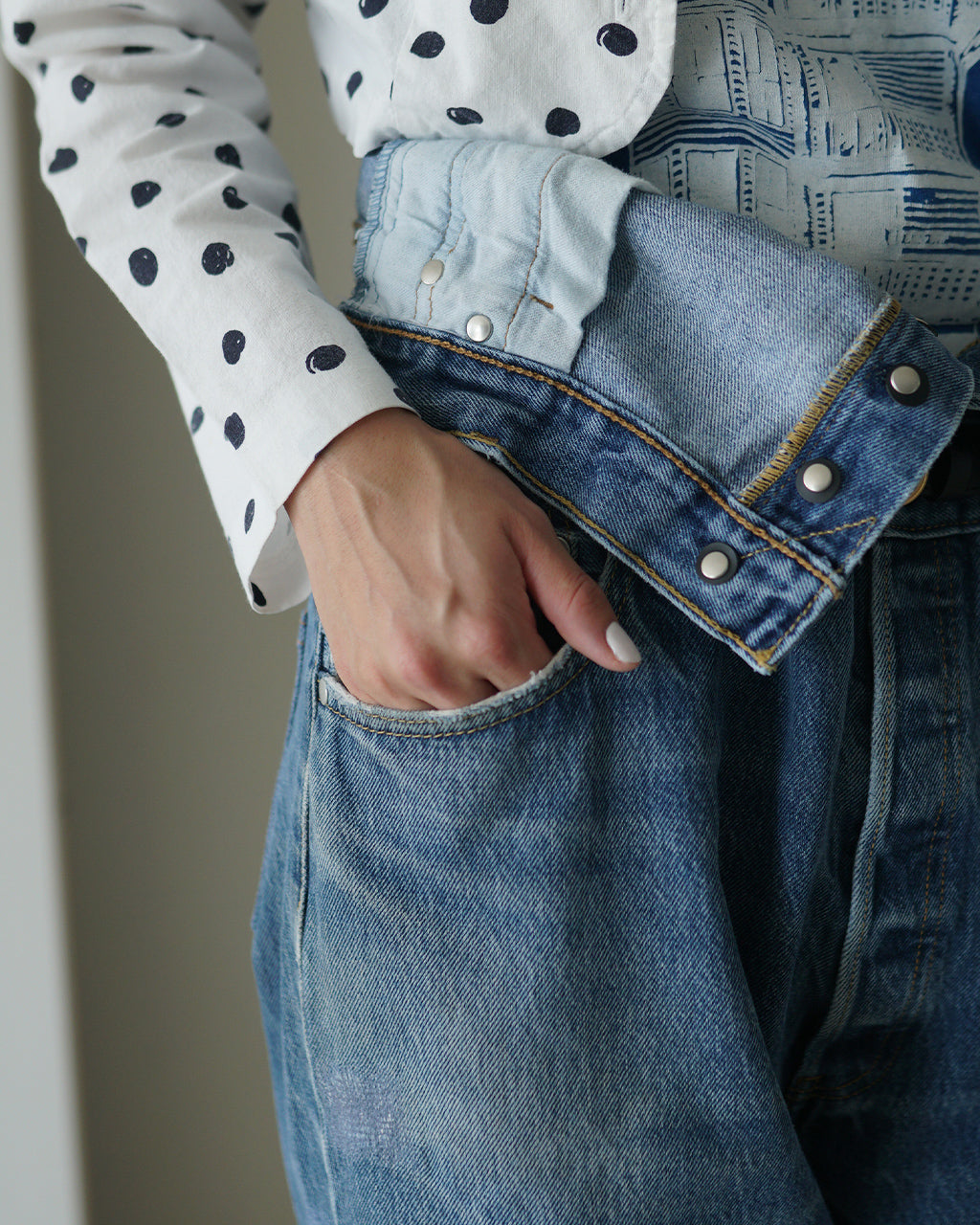 QUIITO W WAIST DENIM PANTS Q25A-T018