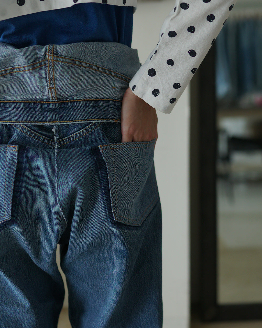 QUIITO W WAIST DENIM PANTS Q25A-T018