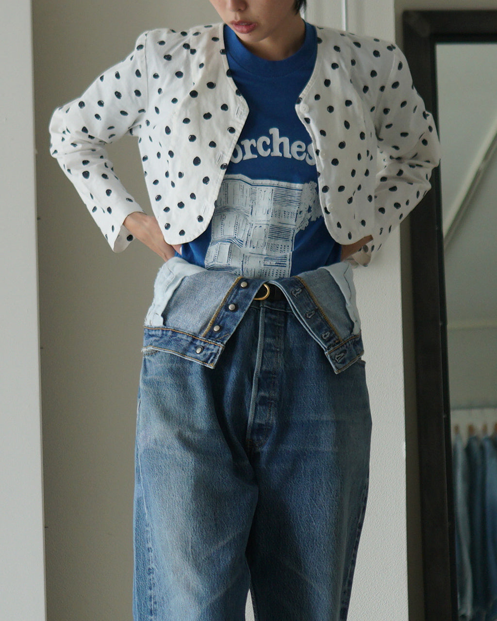 QUIITO W WAIST DENIM PANTS Q25A-T018