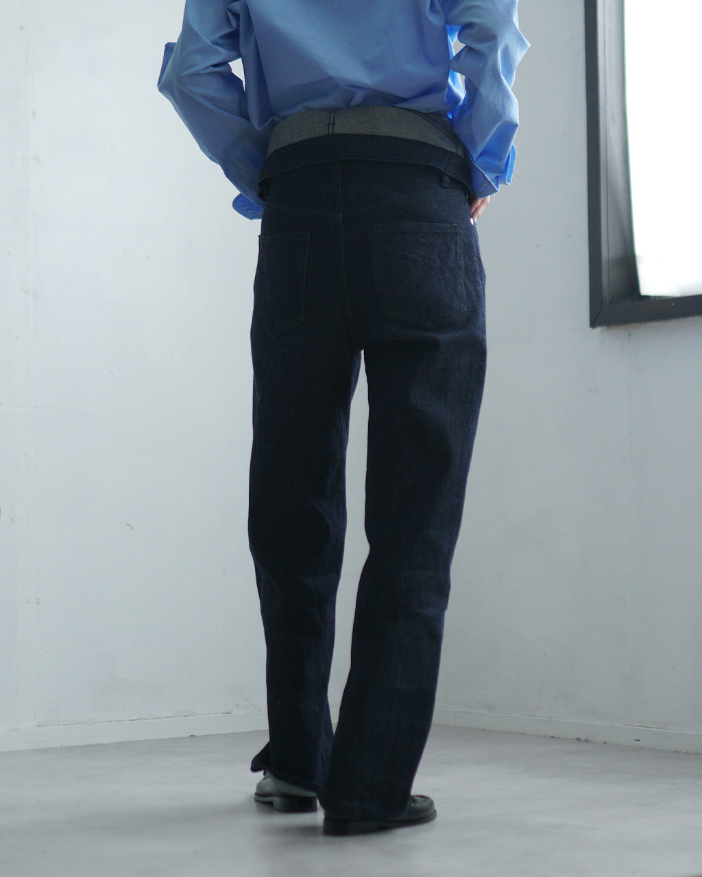 QUIITO REDENIM W WAIST PANTS INDIGO Q25A-T035