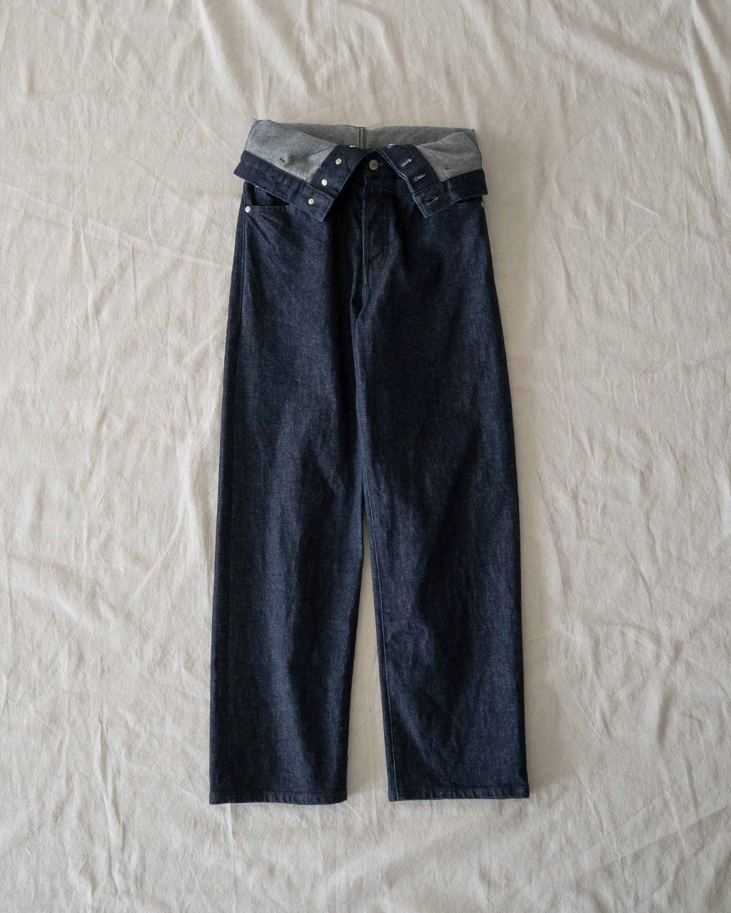 QUIITO REDENIM W WAIST PANTS INDIGO Q25A-T035