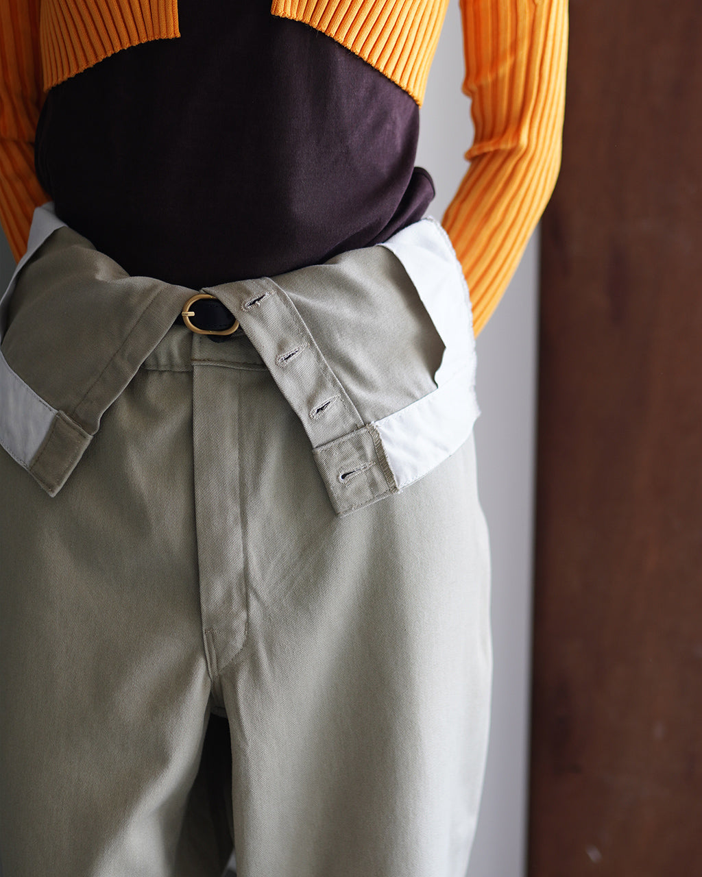 W WAIST CHINO PANTS Q25A-T064