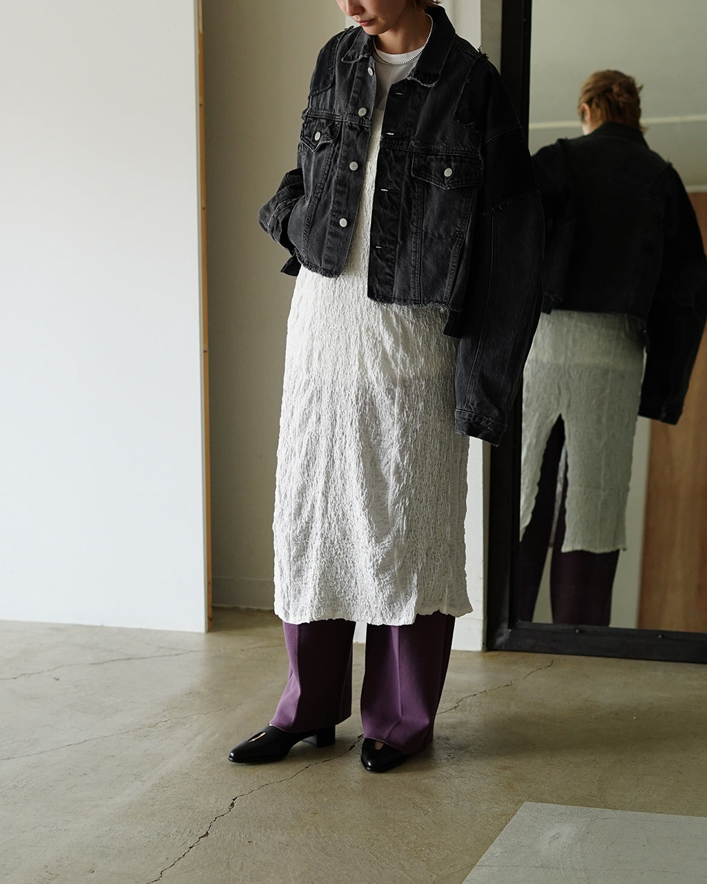 PT DENIM JACKET GRAY Q26S-J001GR