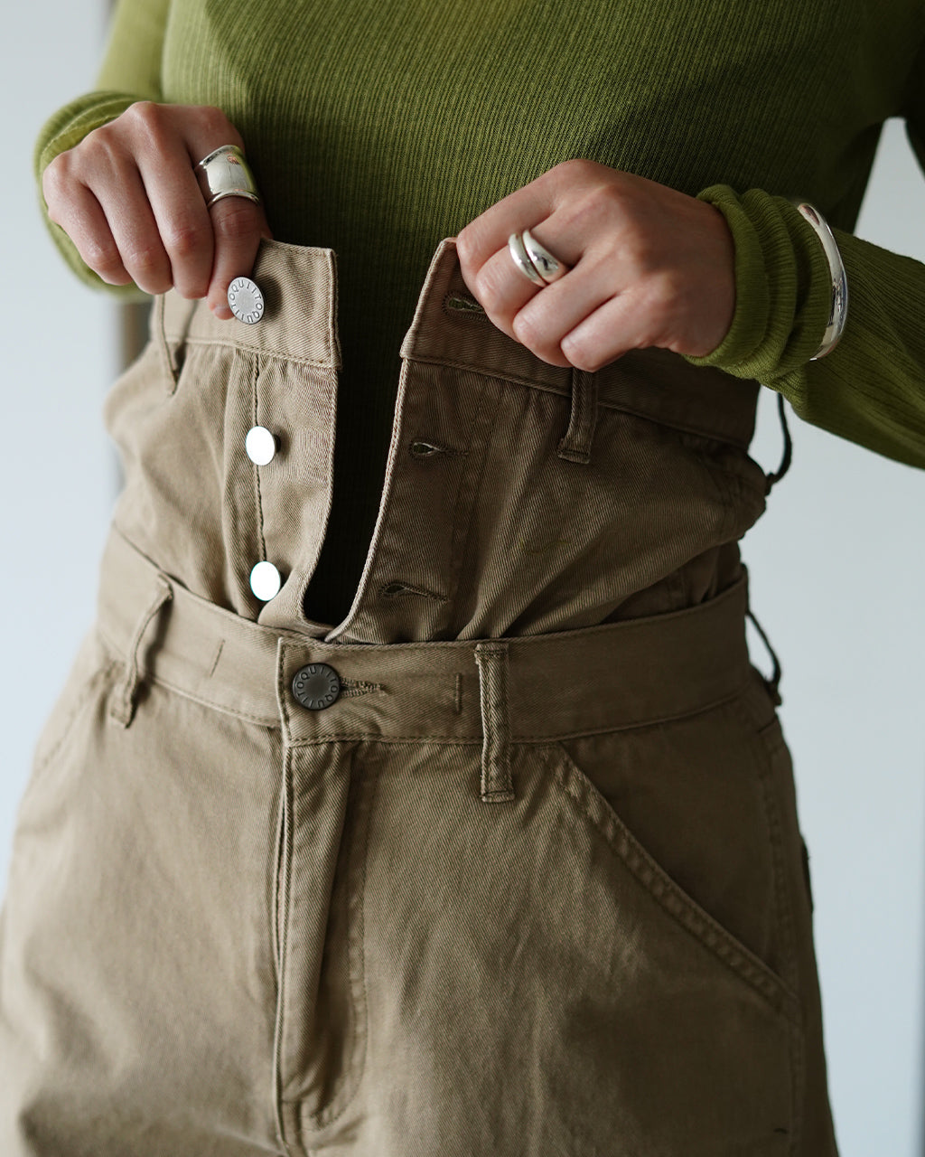 W WAIST PAINTER PANTS Q26S-T129