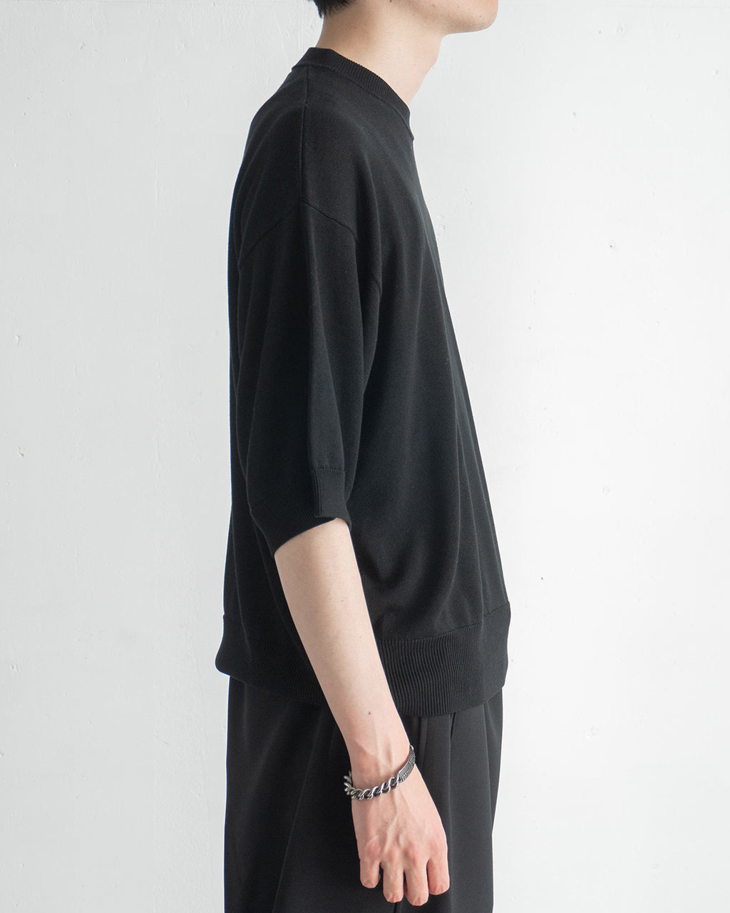 RAINMAKER 레인 메이커 반소매 니트 크루넥 스웨터 CREW-NECK S/S SWEATER RM251-018【무료우송】