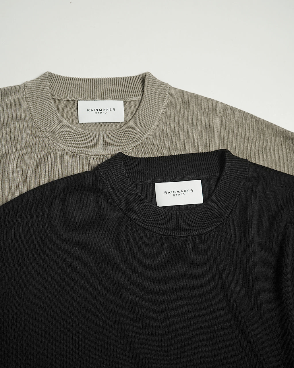 RAINMAKER 레인 메이커 반소매 니트 크루넥 스웨터 CREW-NECK S/S SWEATER RM251-018【무료우송】