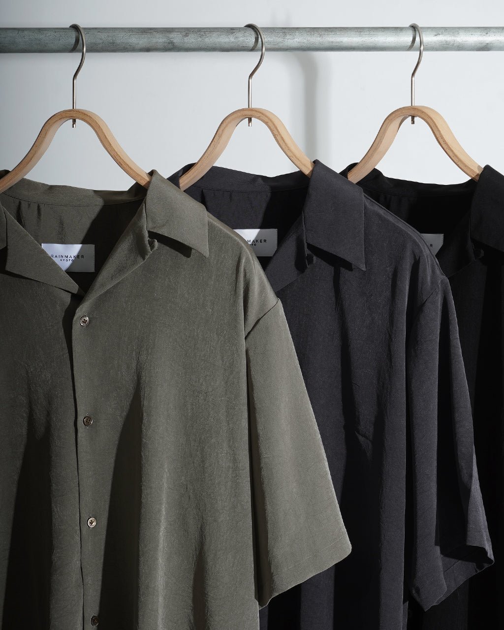 RAINMAKER 레인 메이커 오픈 컬러 셔츠 반소매 OPEN COLLAR SS SHIRT RM251-024 송료 무료